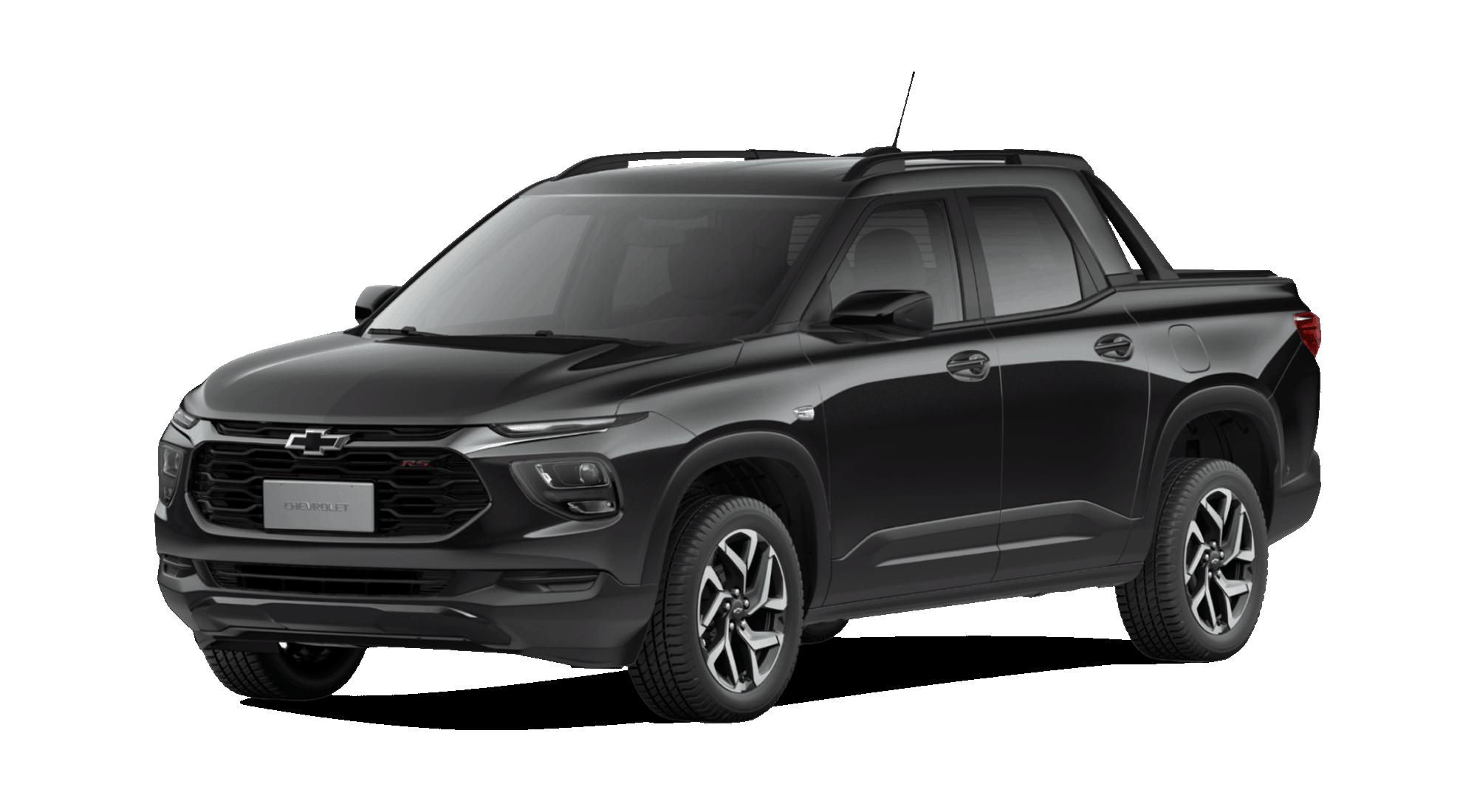 Chevrolet Montana en color negro, elegante y robusta.